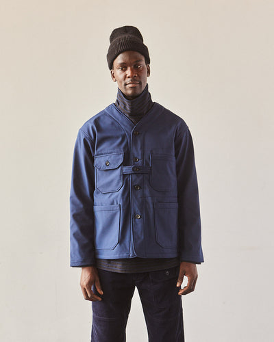 Engineered Garments Bonded Fleece Cardigan Jacket, Navy