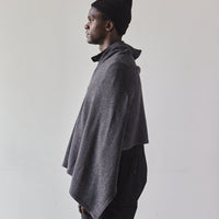 Engineered Garments Button Shawl, Heavy Charcoal Wool