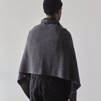 Engineered Garments Button Shawl, Heavy Charcoal Wool