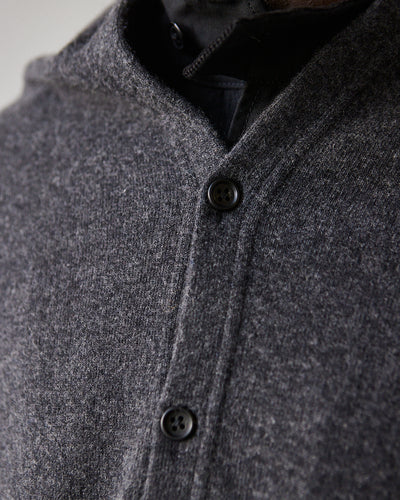 Engineered Garments Button Shawl, Heavy Charcoal Wool