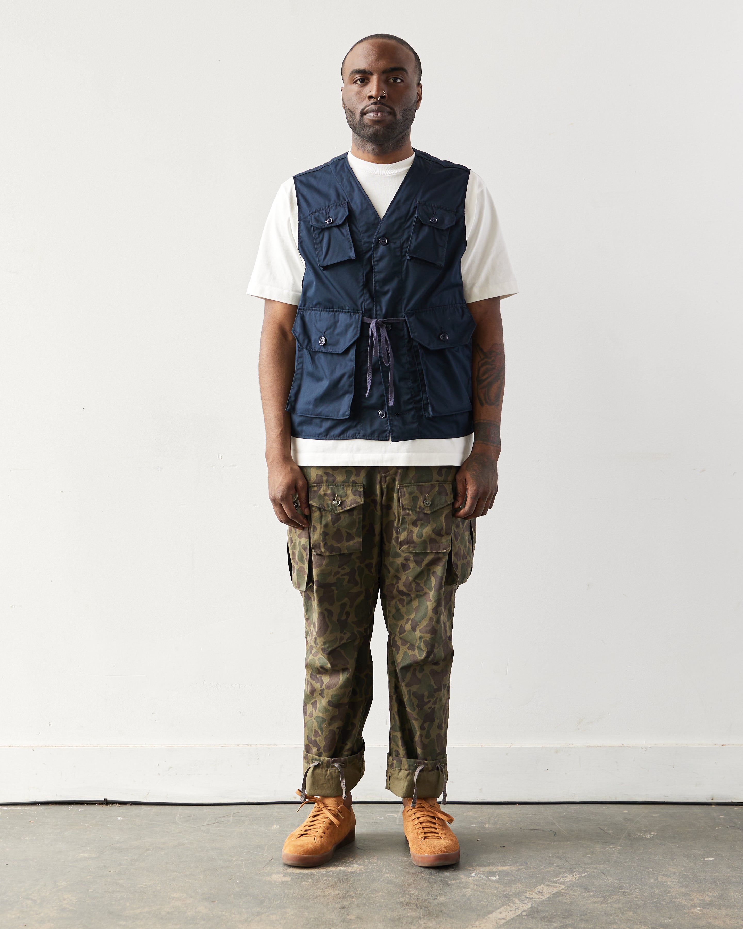 Engineered Garments C-1 Vest, Dark Navy – Glasswing