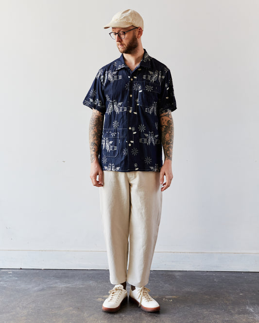 Engineered Garments Camp Shirt, Bird Embroidery