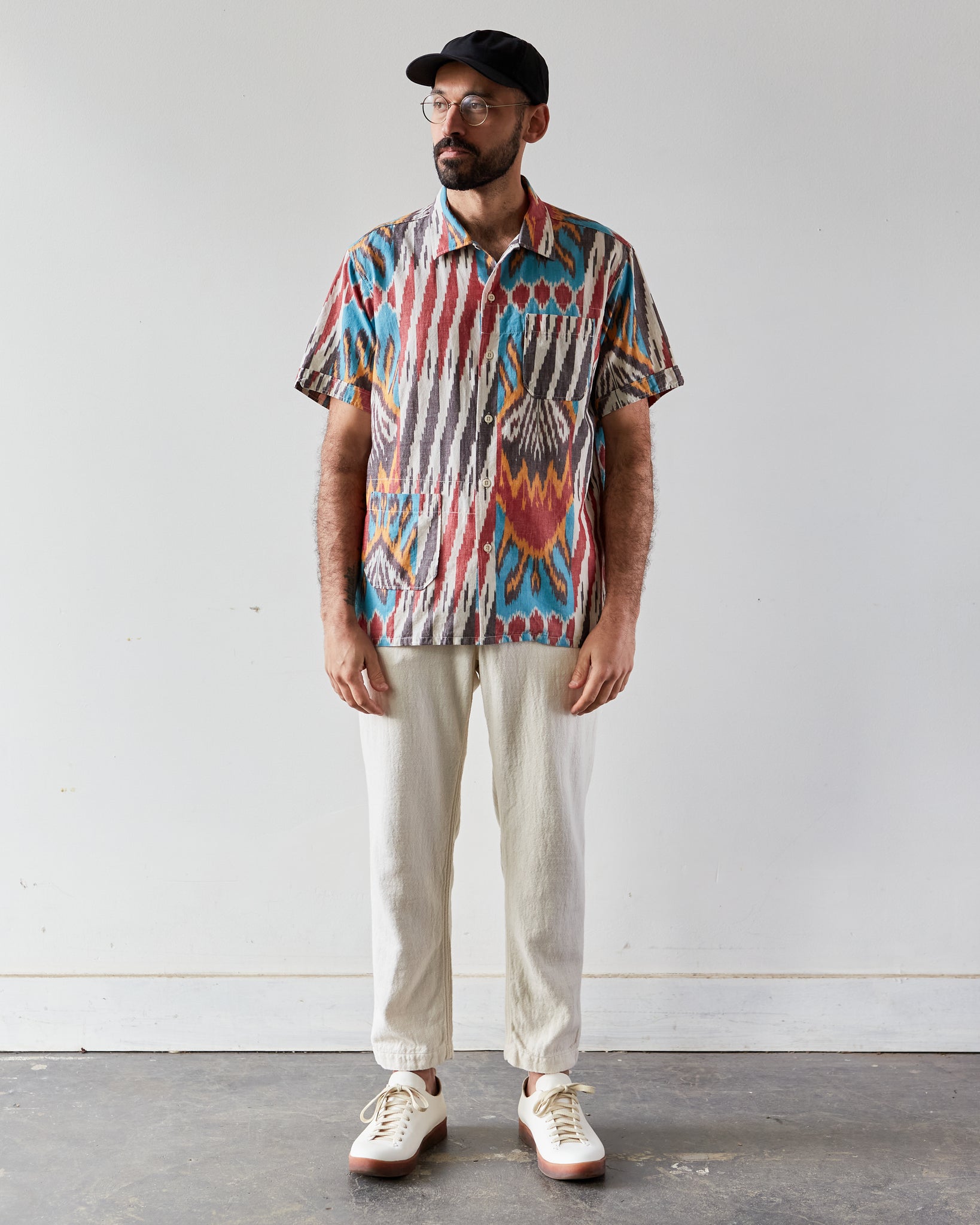 Engineered Garments Camp Shirt, Multi Color | Glasswing