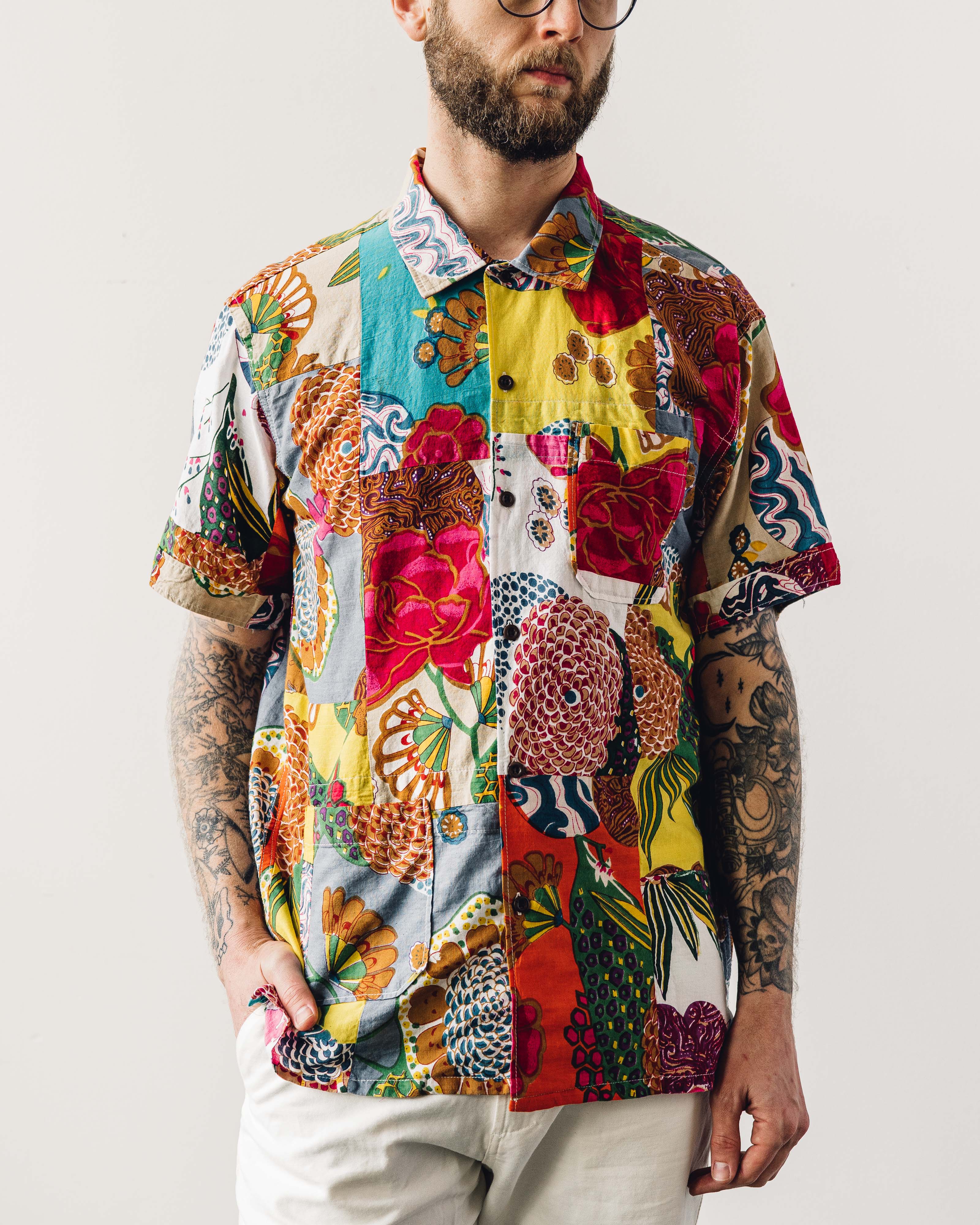 Engineered Garments Unisex Camp Shirt, Multi | Glasswing