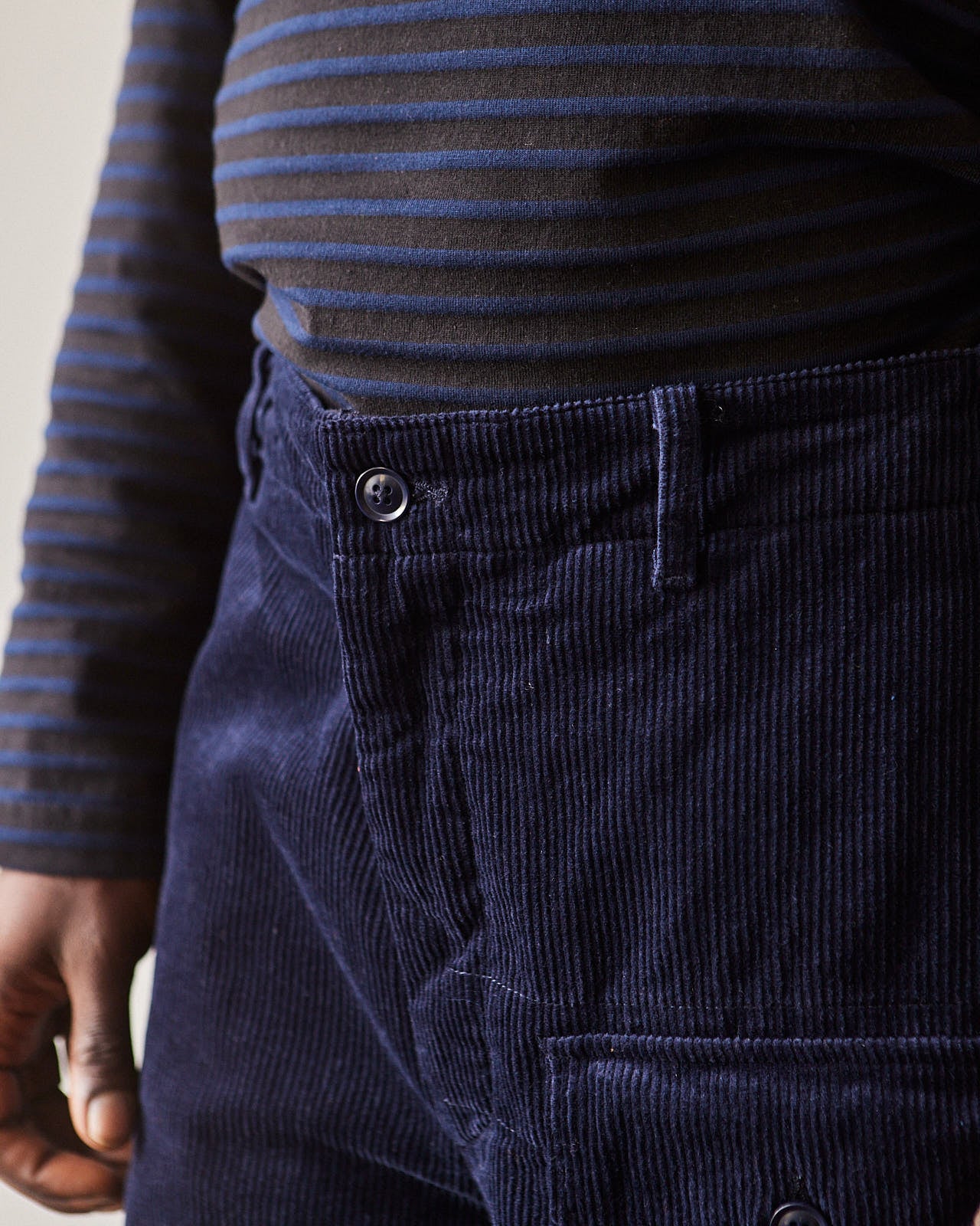 Engineered Garments Corduroy Deck Pant, Navy – Glasswing