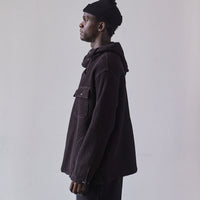 Engineered Garments Cotton Cagoule Shirt, Black Waffle