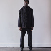 Engineered Garments Cotton Cagoule Shirt, Black Waffle