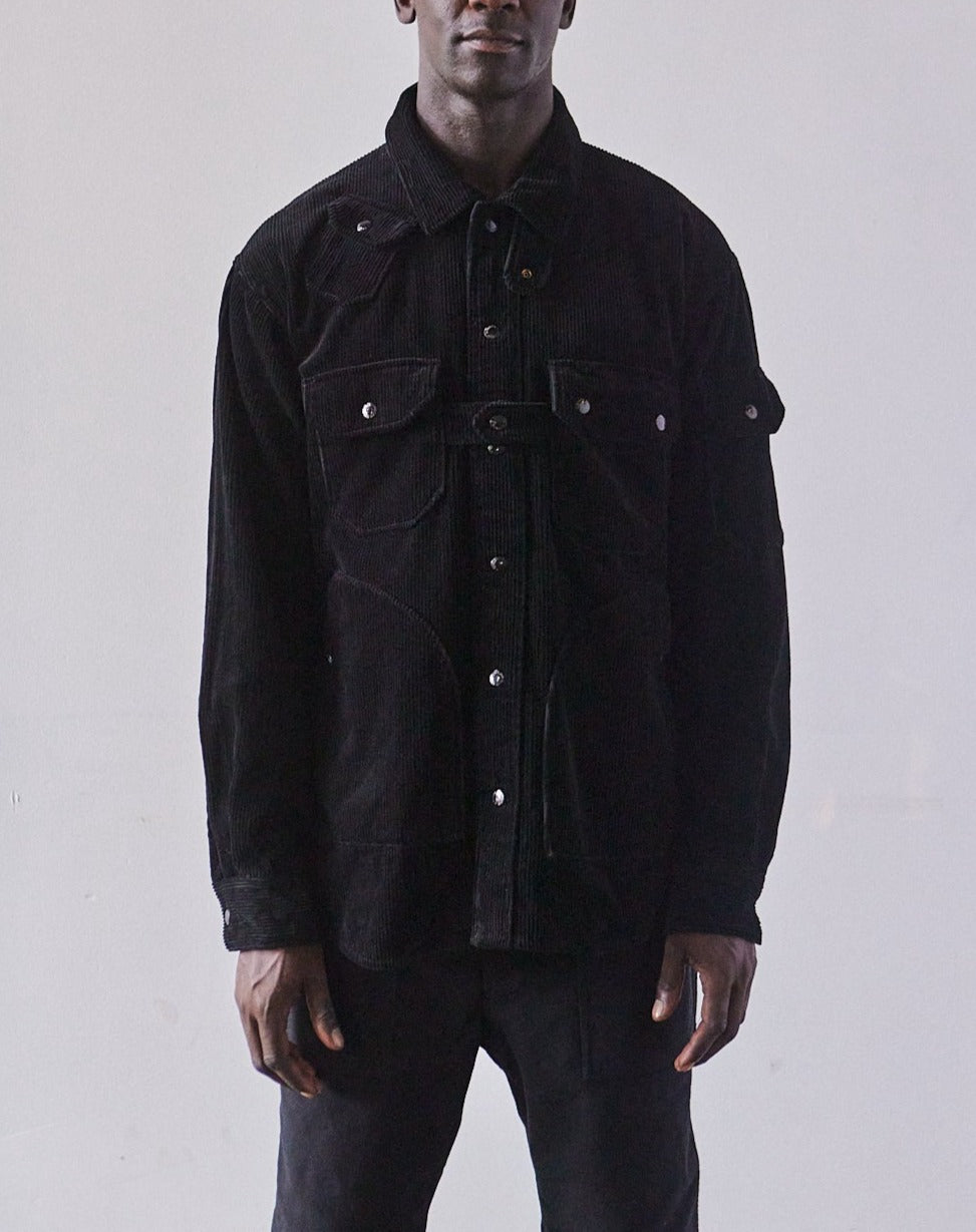 Engineered Garments Cotton Explorer Shirt Jacket, Black | Glasswing