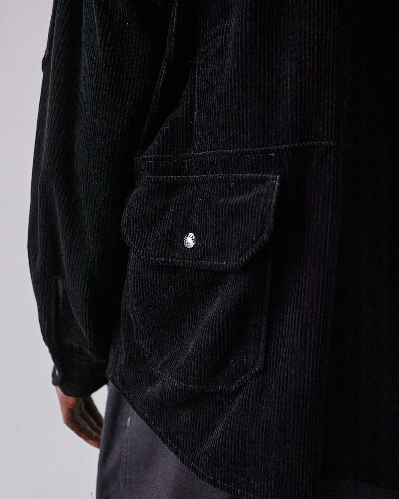 Engineered Garments Cotton Explorer Shirt Jacket, Black | Glasswing