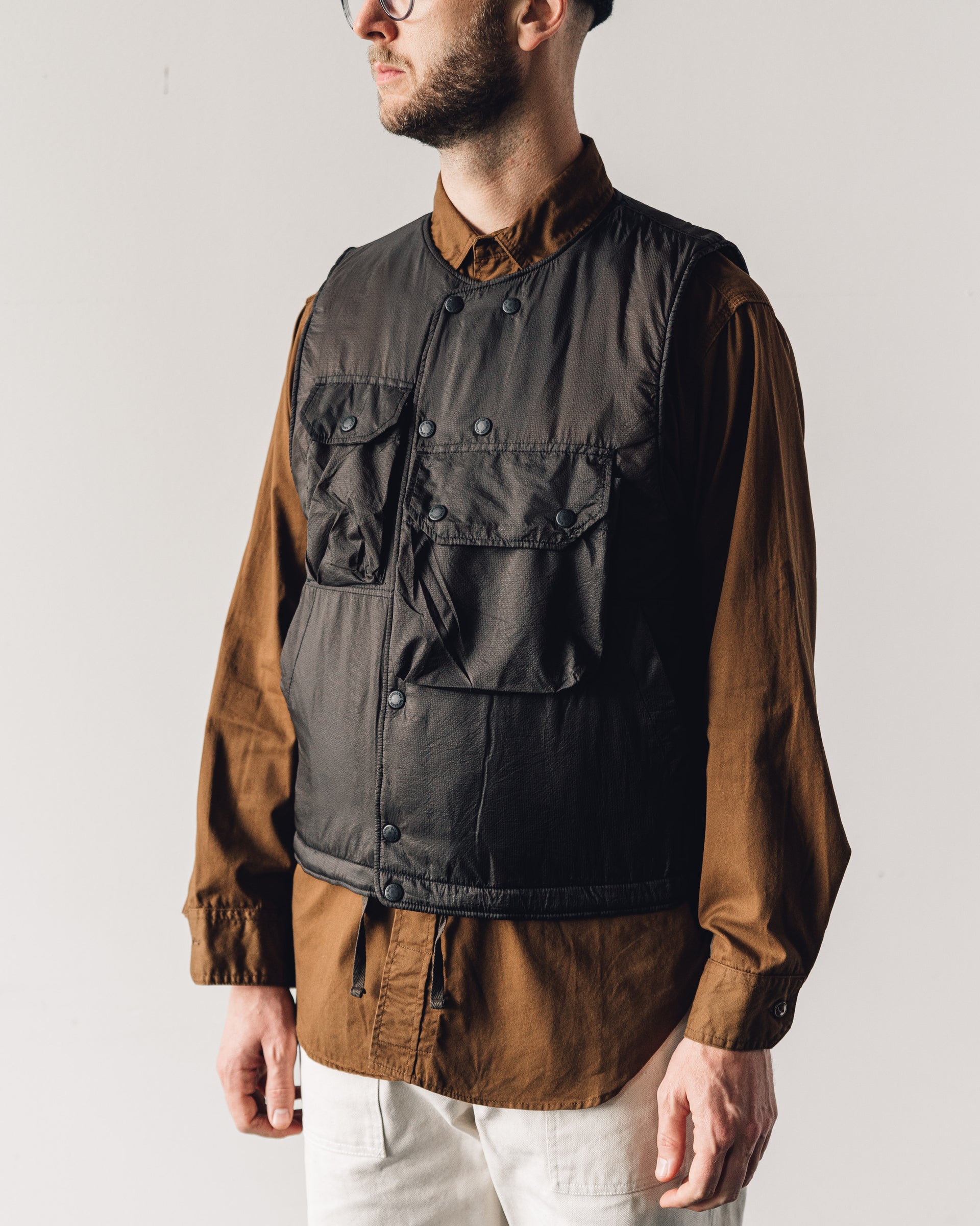 Engineered Garments Cover Vest, Brown – Glasswing