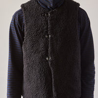 Engineered Garments Fake Melton Over Vest, Black