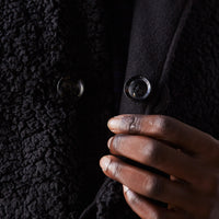 Engineered Garments Fake Melton Over Vest, Black