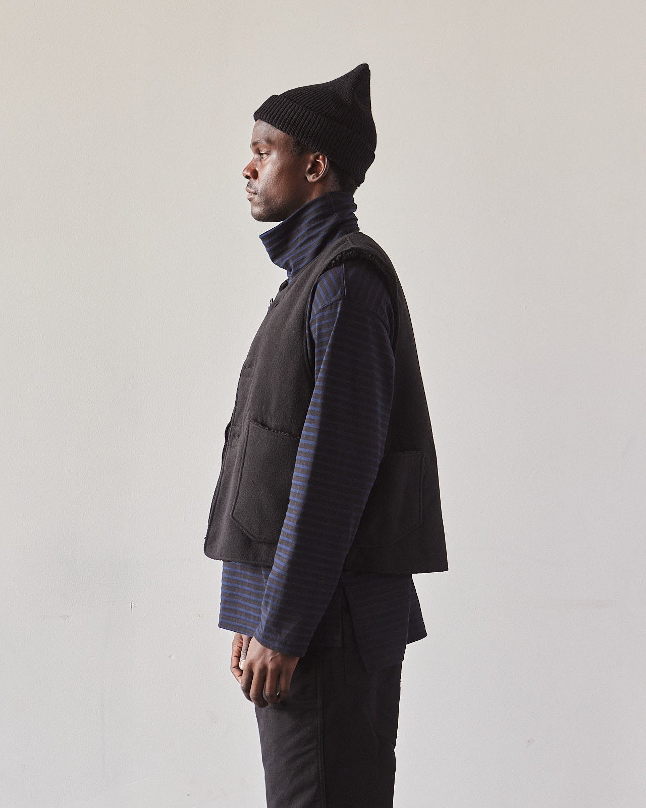 Engineered Garments Over Vest M デニム／ボア - ファッション