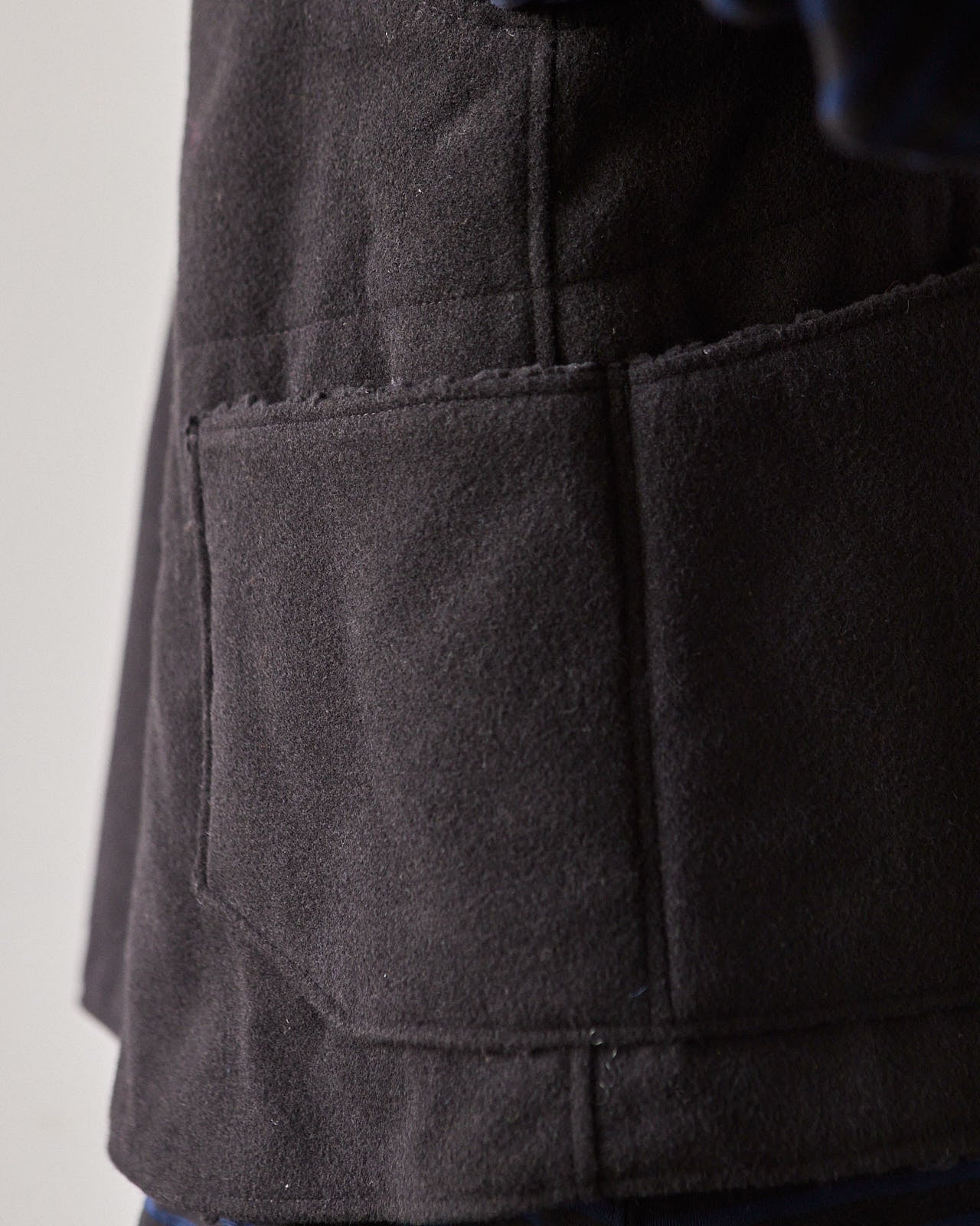 Engineered Garments Fake Melton Over Vest, Black | Glasswing