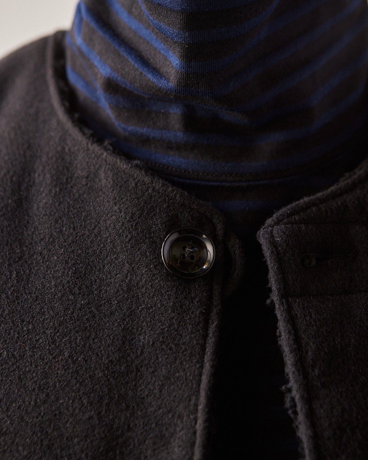 Engineered Garments Fake Melton Over Vest, Black | Glasswing