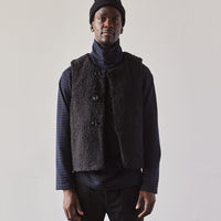 Engineered Garments Fake Melton Over Vest, Black