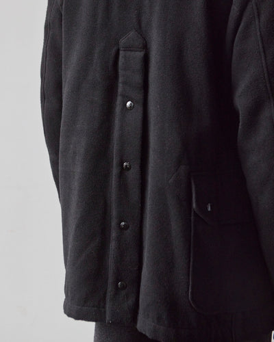 Engineered Garments Fake Melton Short Duffle Jacket, Black