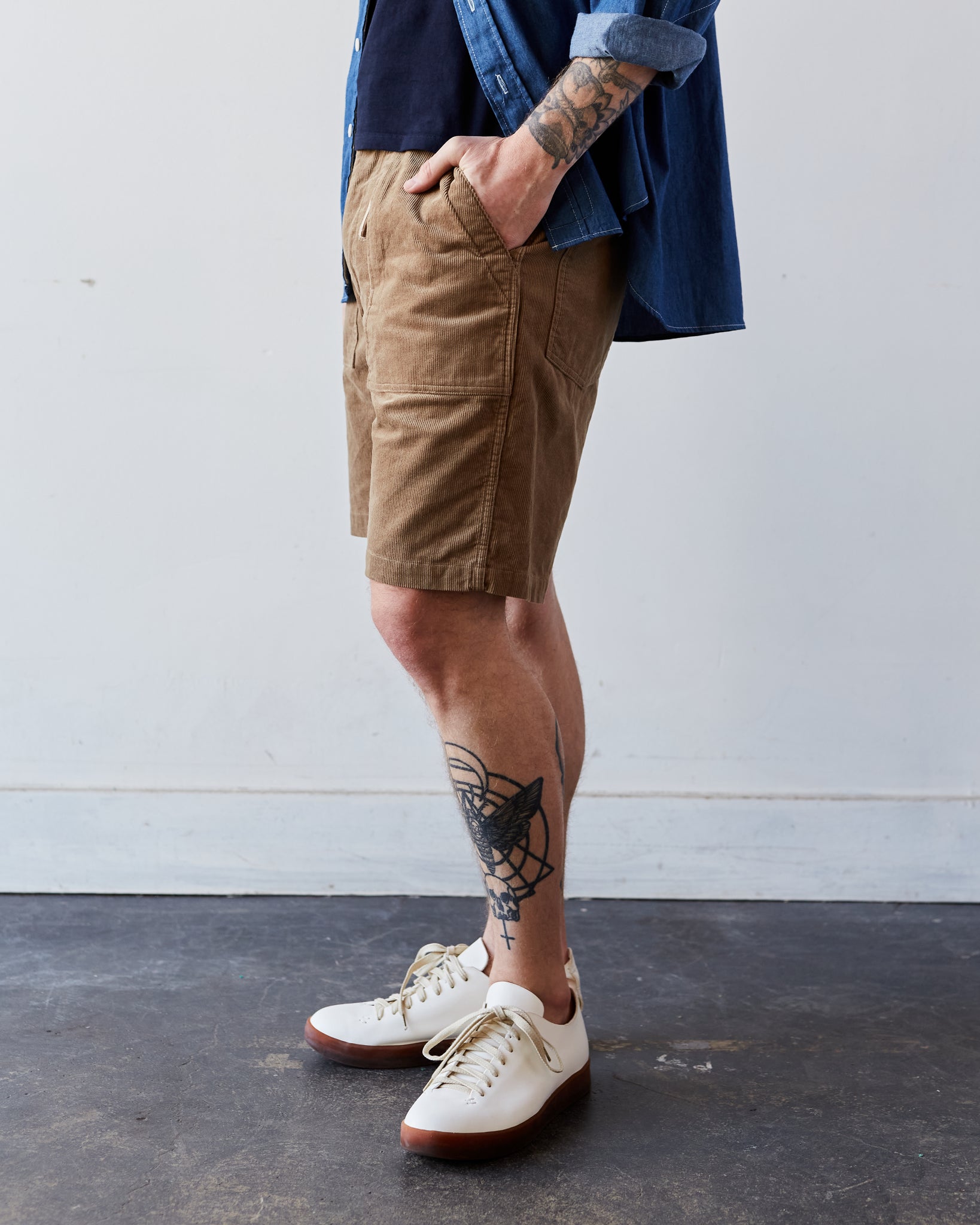 Engineered Garments Fatigue Short, Khaki