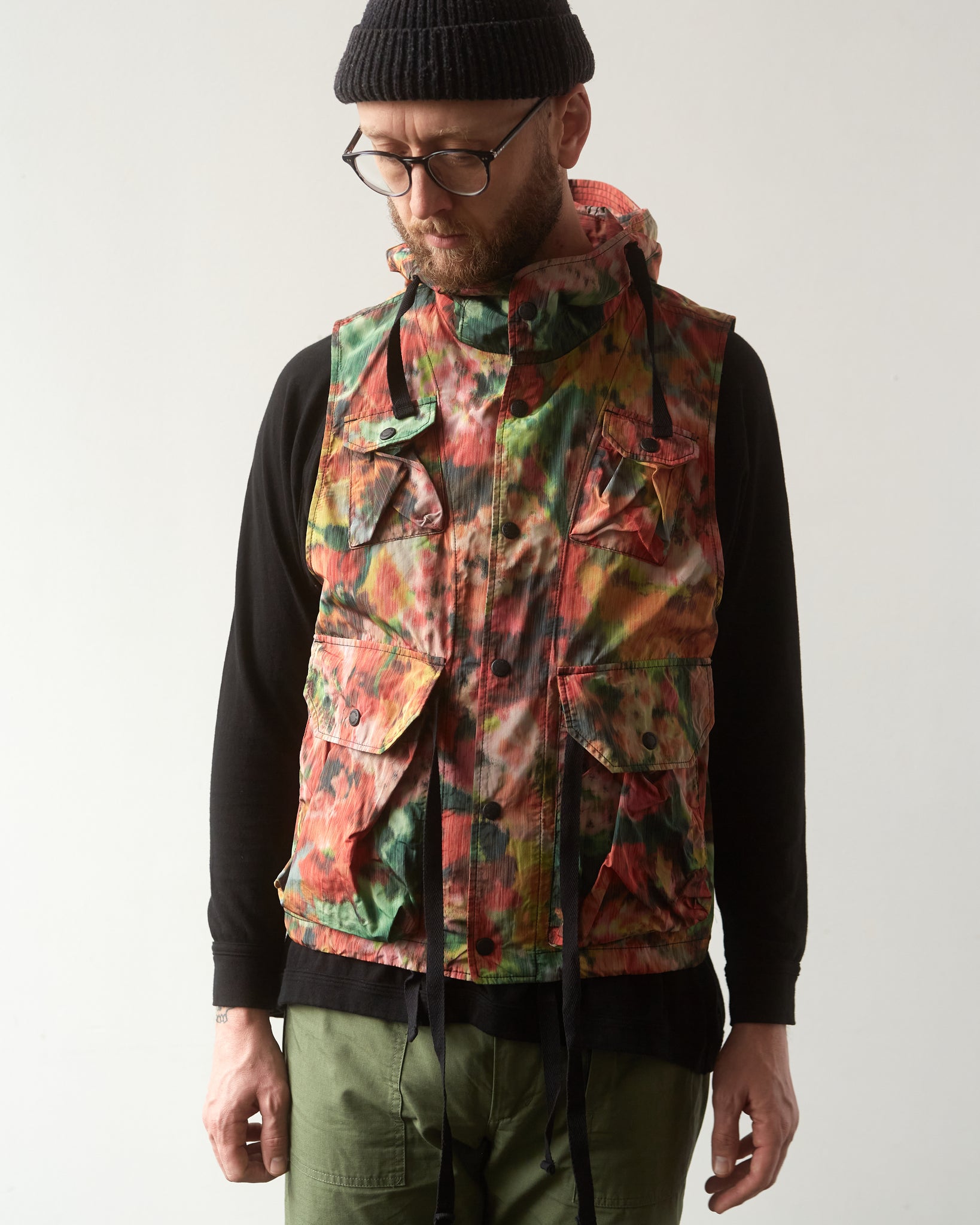 Engineered Garments Field Vest, Muli Color | Glasswing