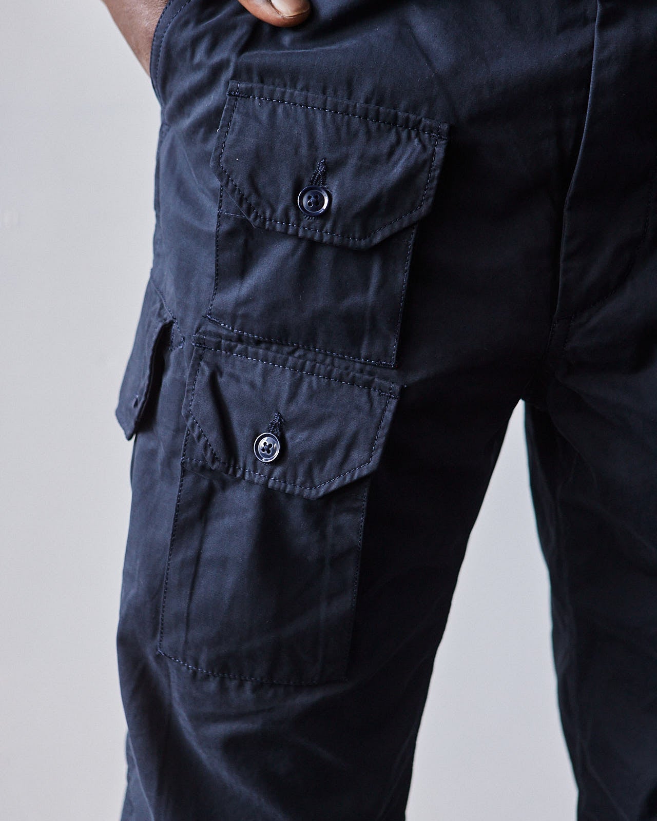 Engineered Garments Flight Pant, Dk Navy Coated Cloth – Glasswing