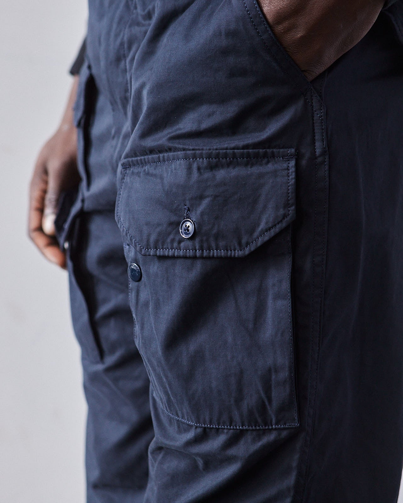 Engineered Garments Flight Pant, Dk Navy Coated Cloth – Glasswing