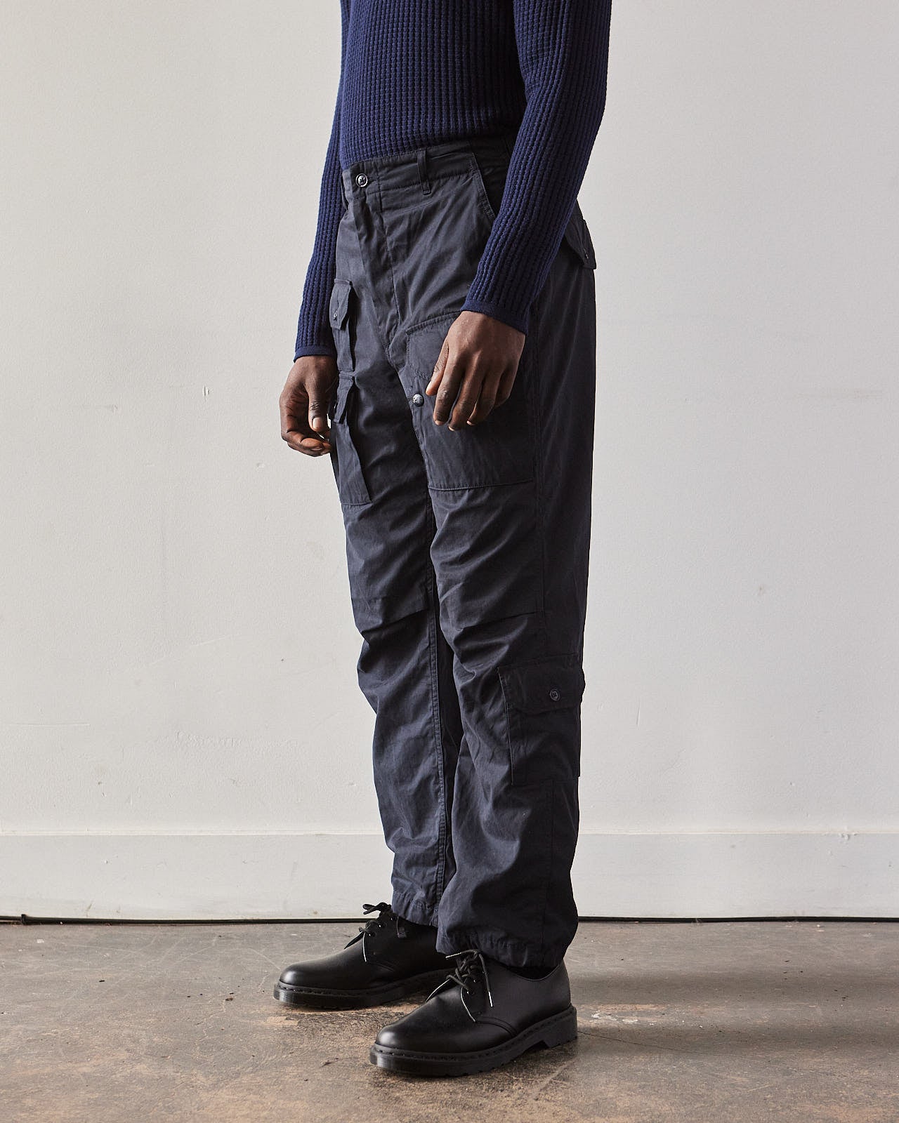 Engineered Garments Flight Pant, Dk Navy Coated Cloth – Glasswing