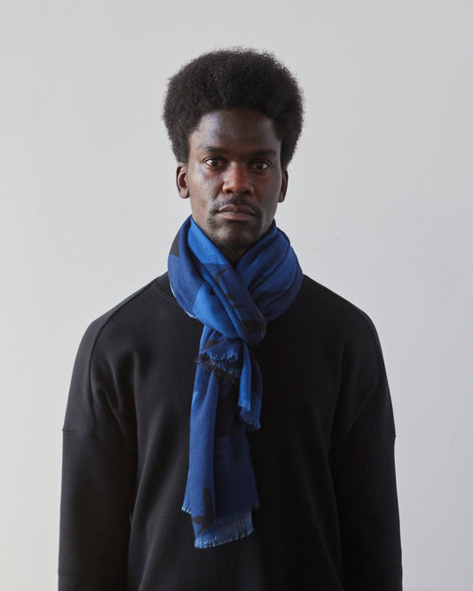 Engineered Garments Gauze Scarf, Navy Seagull