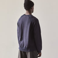 Engineered Garments Heavy Fleece Raglan Crew, Navy