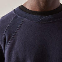 Engineered Garments Heavy Fleece Raglan Crew, Navy