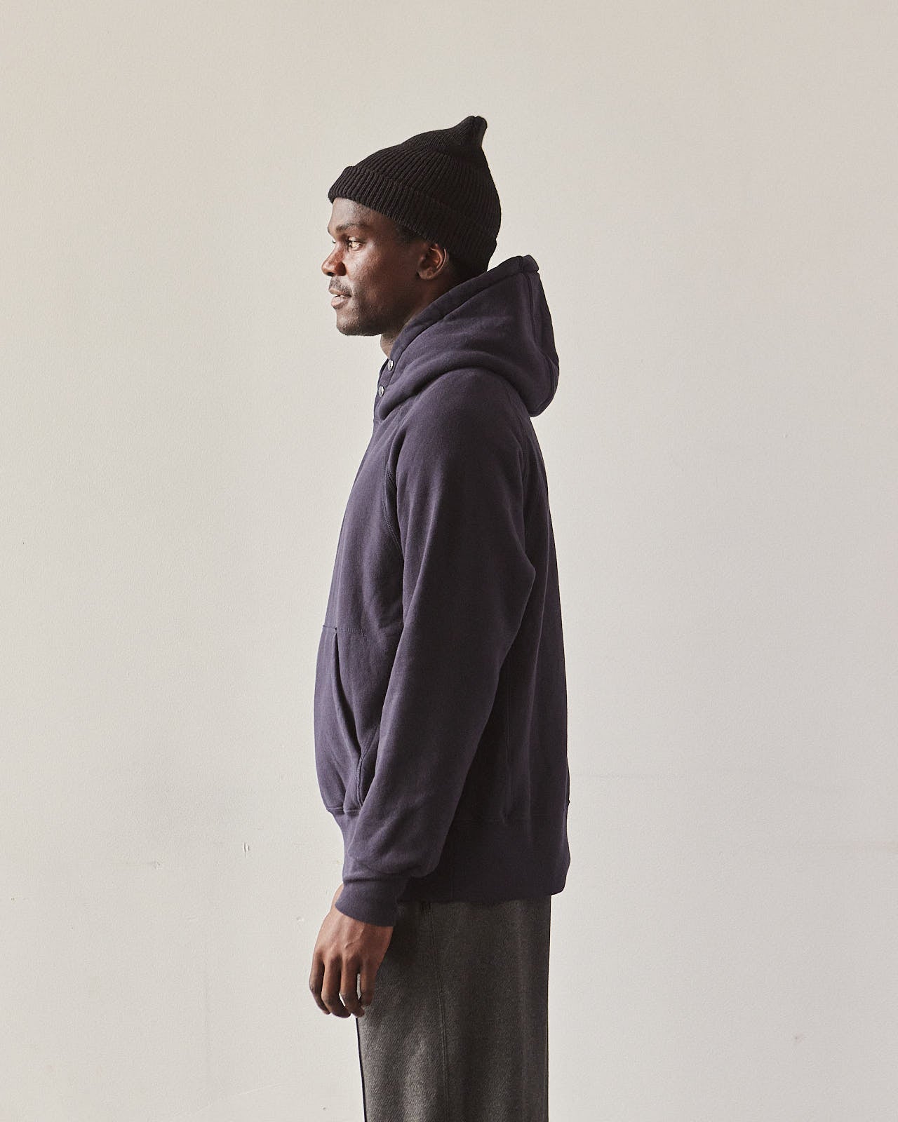 Engineered Garments Heavy Fleece Raglan Hoodie, Navy – Glasswing