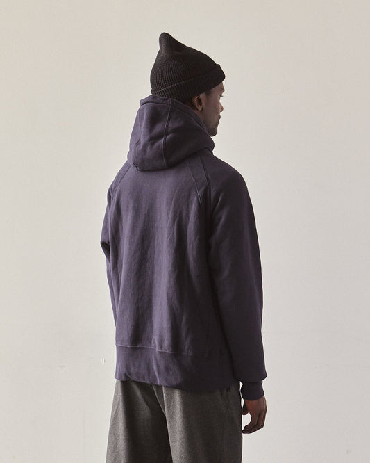 Engineered Garments Heavy Fleece Raglan Hoodie, Navy