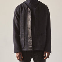 Engineered Garments Knit Cardigan Jacket, Navy/Black