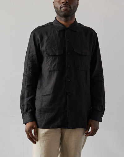 Engineered Garments Linen Classic Shirt, Black