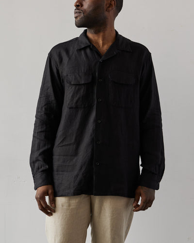 Engineered Garments Linen Classic Shirt, Black