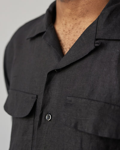 Engineered Garments Linen Classic Shirt, Black