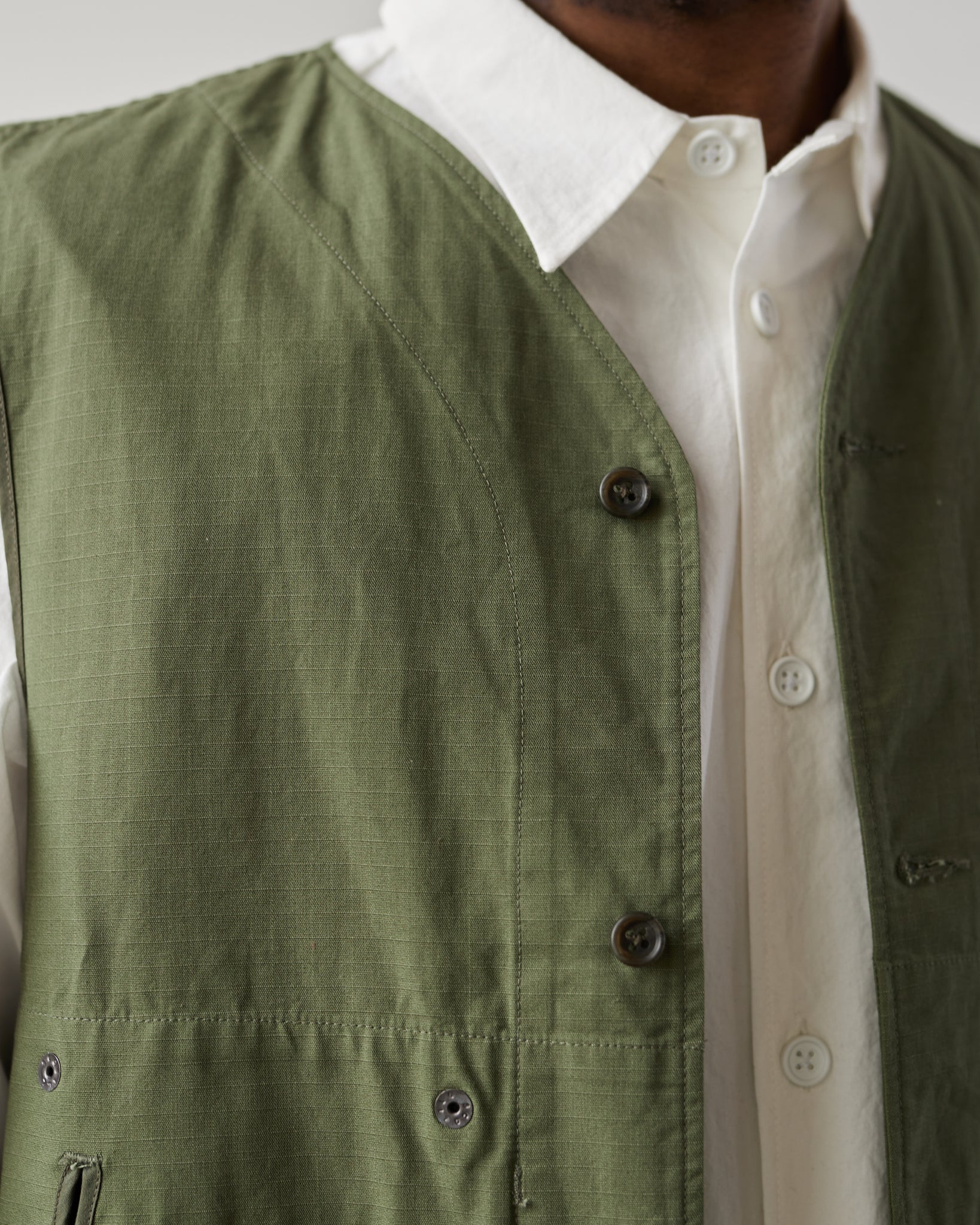 Engineered Garments Liner Vest, Olive
