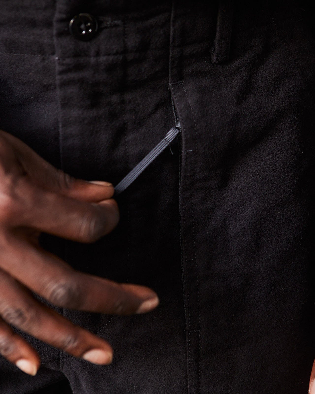 Engineered Garments Moleskin Fatigue Pant, Black – Glasswing