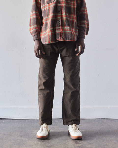 Engineered Garments Moleskin Fatigue Pant, Olive | Glasswing