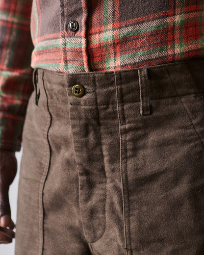 Engineered Garments Moleskin Fatigue Pant, Olive