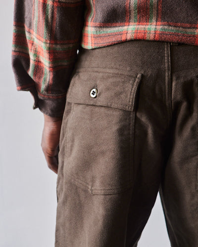 Engineered Garments Moleskin Fatigue Pant, Olive