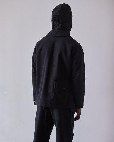 Engineered Garments Moleskin Shawl Collar Utility Jacket, Black