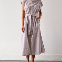 Engineered Garments No Sleeve Banded Collar Dress, Khaki