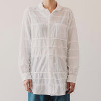 Engineered Garments Patchwork Rounded Collar Shirt, White