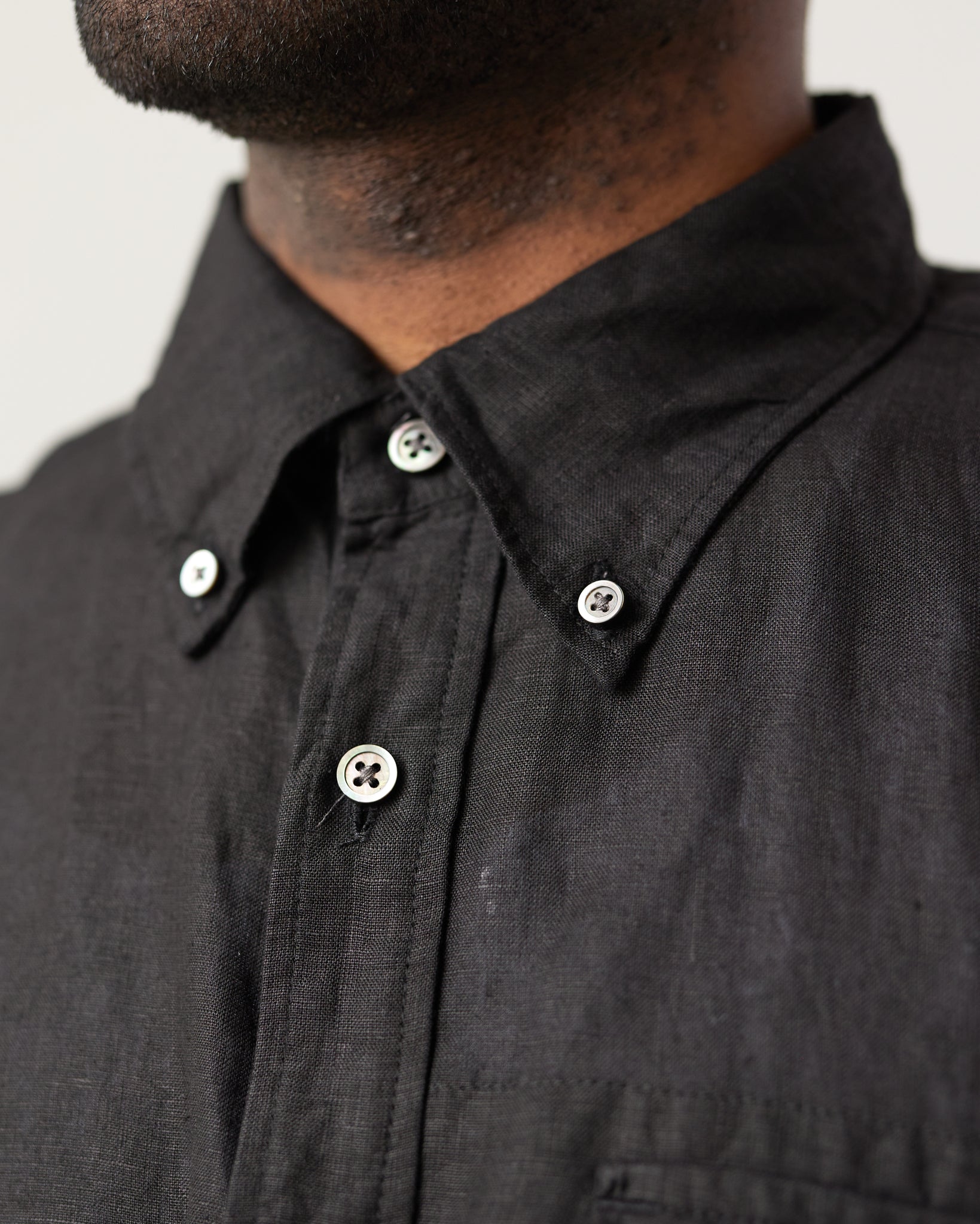 Engineered Garments Popover BD Shirt, Black