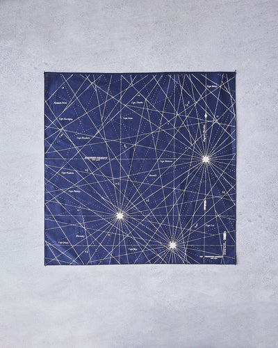 Engineered Garments Printed Bandana, Navy