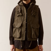 Engineered Garments Ripstop Field Vest, Olive