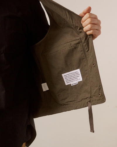 Engineered Garments Ripstop Field Vest, Olive