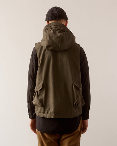 Engineered Garments Ripstop Field Vest, Olive