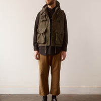 Engineered Garments Ripstop Field Vest, Olive