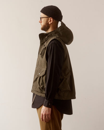 Engineered Garments Ripstop Field Vest, Olive